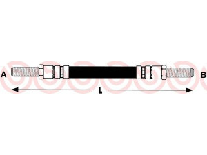 BREMBO T 52 010 stabdžių žarnelė 
 Stabdžių sistema -> Stabdžių žarnelės
GBH321, PHC246, 815017106, 42509