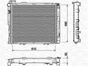 MAGNETI MARELLI 350213747000 radiatorius, variklio aušinimas 
 Aušinimo sistema -> Radiatorius/alyvos aušintuvas -> Radiatorius/dalys
1245002302, 1245008103