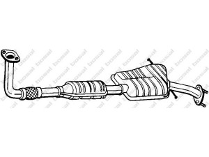 BOSAL 090-436 katalizatoriaus keitiklis 
 Išmetimo sistema -> Katalizatoriaus keitiklis
28610-26401