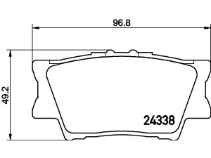 HELLA PAGID 8DB 355 006-881 stabdžių trinkelių rinkinys, diskinis stabdys 
 Techninės priežiūros dalys -> Papildomas remontas
0446602220, 0446606070, 0446606090