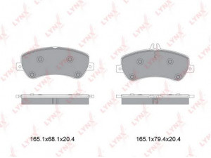 LYNXauto BD-5354 stabdžių trinkelių rinkinys, diskinis stabdys 
 Techninės priežiūros dalys -> Papildomas remontas
005 420 48 20, 005 420 63 20, 005 420 92 20