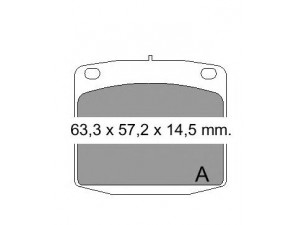 VEMA 832270 stabdžių trinkelių rinkinys, diskinis stabdys
41060W5627, VBP273