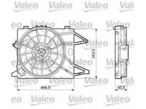 VALEO 698185 ventiliatorius, radiatoriaus 
 Aušinimo sistema -> Oro aušinimas
1341263, 1341275, 90541538