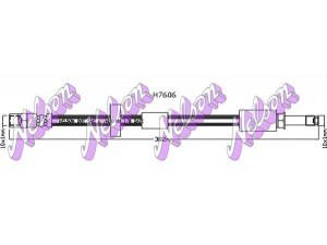Brovex-Nelson H7606 stabdžių žarnelė 
 Stabdžių sistema -> Stabdžių žarnelės
30648980, 306489801