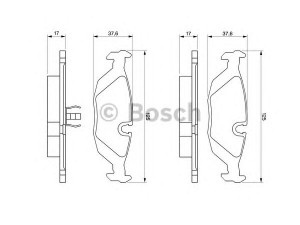 BOSCH 0 986 466 751 stabdžių trinkelių rinkinys, diskinis stabdys 
 Techninės priežiūros dalys -> Papildomas remontas
34 21 1 153 196, 34 21 1 153 913