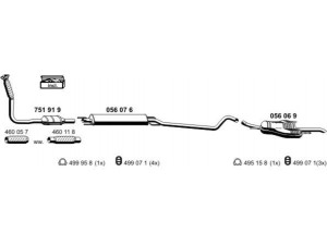 ERNST 050666 išmetimo sistema 
 Išmetimo sistema -> Išmetimo sistema, visa