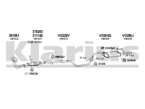 KLARIUS 960276U išmetimo sistema 
 Išmetimo sistema -> Išmetimo sistema, visa