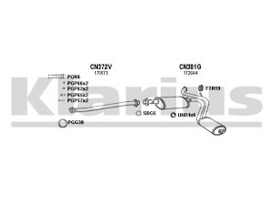 KLARIUS 630420U išmetimo sistema 
 Išmetimo sistema -> Išmetimo sistema, visa