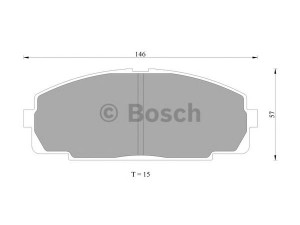 BOSCH 0 986 505 666 stabdžių trinkelių rinkinys, diskinis stabdys 
 Techninės priežiūros dalys -> Papildomas remontas
1V0W3328Z, MN-266, 04465 26300