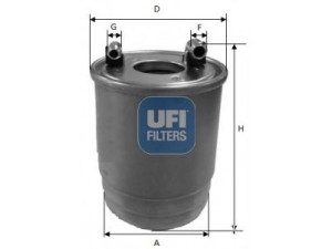 UFI 24.111.00 kuro filtras 
 Filtrai -> Kuro filtras
6420901752, 6420901852, 6420902052