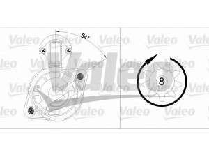 VALEO 455964 starteris 
 Elektros įranga -> Starterio sistema -> Starteris
MD162838, MD180239, MD192228, 36100-21770