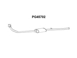 VENEPORTE PG45702 priekinis duslintuvas 
 Išmetimo sistema -> Duslintuvas
170491