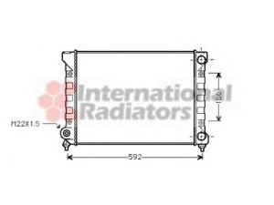 VAN WEZEL 58002111 radiatorius, variklio aušinimas 
 Aušinimo sistema -> Radiatorius/alyvos aušintuvas -> Radiatorius/dalys
353121253AL