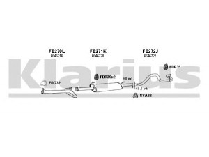 KLARIUS 361090U išmetimo sistema 
 Išmetimo sistema -> Išmetimo sistema, visa