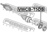 FEBEST VWCB-T5DS guolis, kardaninis velenas
7H0407181