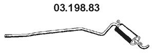 EBERSPÄCHER 03.198.83 galinis duslintuvas 
 Išmetimo sistema -> Duslintuvas
46 521 908, 46 559 847