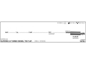 IMASAF 575000049 išmetimo sistema 
 Išmetimo sistema -> Išmetimo sistema, visa
