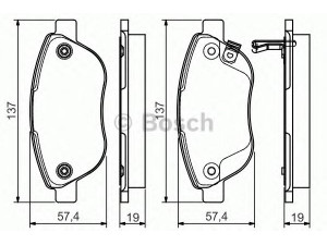 BOSCH 0 986 495 103 stabdžių trinkelių rinkinys, diskinis stabdys 
 Techninės priežiūros dalys -> Papildomas remontas
77366481, 1605354, 93189816