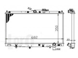LORO 018-017-0013 radiatorius, variklio aušinimas 
 Aušinimo sistema -> Radiatorius/alyvos aušintuvas -> Radiatorius/dalys
19010P0FJ010M, 19010POFJ02