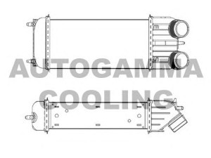 AUTOGAMMA 105629 tarpinis suslėgto oro aušintuvas, kompresorius