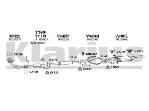 KLARIUS 930612U išmetimo sistema 
 Išmetimo sistema -> Išmetimo sistema, visa