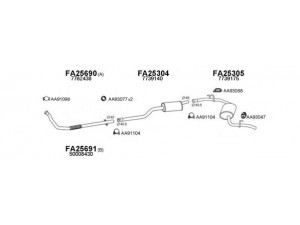 VENEPORTE 250080 išmetimo sistema 
 Išmetimo sistema -> Išmetimo sistema, visa