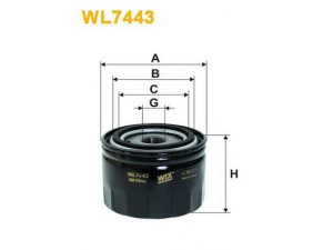 WIX FILTERS WL7443 alyvos filtras 
 Filtrai -> Alyvos filtras
8094872, 2995811, 500038751, 504091563