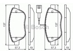 BOSCH 0 986 494 464 stabdžių trinkelių rinkinys, diskinis stabdys 
 Techninės priežiūros dalys -> Papildomas remontas
77365468, 77365810, 77365468, 77365716