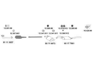 EBERSPÄCHER 16_97 išmetimo sistema 
 Išmetimo sistema -> Išmetimo sistema, visa
