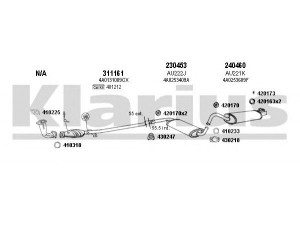 KLARIUS 940452E išmetimo sistema 
 Išmetimo sistema -> Išmetimo sistema, visa