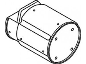 DINEX 21365 vidurinis / galinis duslintuvas 
 Išmetimo sistema -> Duslintuvas
1257621, 1301423