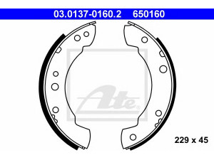 ATE 03.0137-0160.2 stabdžių trinkelių komplektas 
 Techninės priežiūros dalys -> Papildomas remontas
1548324, 5015681, 5022246