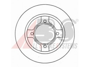 A.B.S. 15501 stabdžių diskas 
 Stabdžių sistema -> Diskinis stabdys -> Stabdžių diskas
40206-05A00, 40206-05A01
