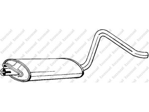 BOSAL 185-949 vidurinis duslintuvas 
 Išmetimo sistema -> Duslintuvas
8 52 203, 8 52 232, 90183561, 90220044