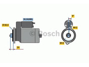 BOSCH 0 001 125 602 starteris
35 53 2052F