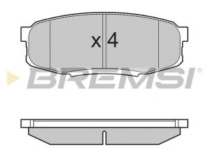 BREMSI BP3382 stabdžių trinkelių rinkinys, diskinis stabdys 
 Techninės priežiūros dalys -> Papildomas remontas
04466-0C010, 04466-60120, 044660C010