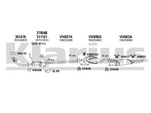 KLARIUS 930273U išmetimo sistema 
 Išmetimo sistema -> Išmetimo sistema, visa