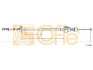 COFLE 11.1965 akceleratoriaus trosas 
 Kuro mišinio formavimas -> Karbiuratorius, sistema -> Valdymo sąsajos/amortizatorius/kameros
1309896080, 1629D2
