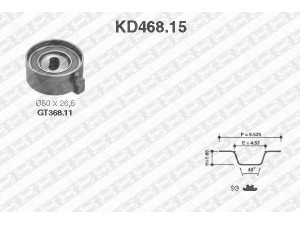 SNR KD468.15 paskirstymo diržo komplektas 
 Techninės priežiūros dalys -> Papildomas remontas
13070-01B00