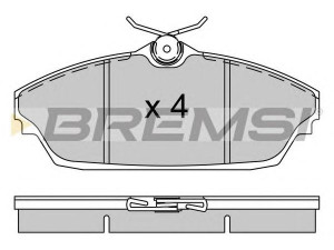 BREMSI BP3505 stabdžių trinkelių rinkinys, diskinis stabdys
2719-4210-0114, 271942100114