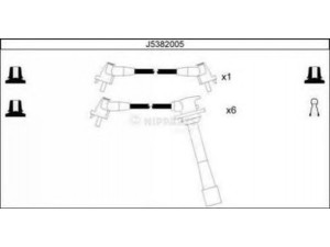 NIPPARTS J5382005 uždegimo laido komplektas 
 Kibirkšties / kaitinamasis uždegimas -> Uždegimo laidai/jungtys
90919-21519, 90919-21607