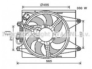AVA QUALITY COOLING LC7501 ventiliatorius, radiatoriaus 
 Aušinimo sistema -> Oro aušinimas
51839668, 51839668