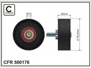 CAFFARO 500176 kreipiantysis skriemulys, V formos rumbuotas diržas 
 Diržinė pavara -> V formos rumbuotas diržas/komplektas -> Laisvasis/kreipiamasis skriemulys
5751E4, 96533426, 9653342680, 9635198280