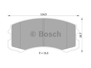 BOSCH 0 986 505 082 stabdžių trinkelių rinkinys, diskinis stabdys 
 Techninės priežiūros dalys -> Papildomas remontas
MN116604, MR569224, MR569225