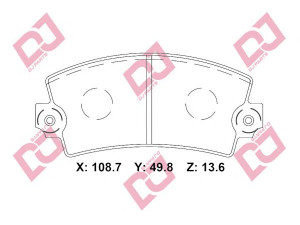 DJ PARTS BP2282 stabdžių trinkelių rinkinys, diskinis stabdys 
 Techninės priežiūros dalys -> Papildomas remontas
5501436, 75531486, 95663076, 4320271