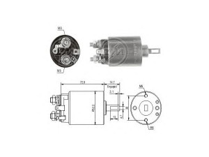 ERA 227773 solenoidinis jungiklis, starteris 
 Elektros įranga -> Starterio sistema -> Solenoidinis jungiklis
21142 7006, S114237