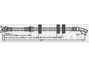 BORG & BECK BBH6048 stabdžių žarnelė 
 Stabdžių sistema -> Stabdžių žarnelės
5154085752, B911126210, 91 120 683