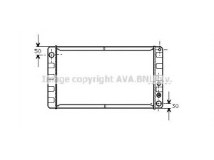AVA QUALITY COOLING VO2055 radiatorius, variklio aušinimas 
 Aušinimo sistema -> Radiatorius/alyvos aušintuvas -> Radiatorius/dalys
560564, 9031112