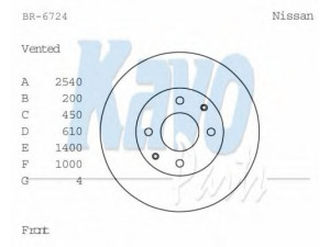 KAVO PARTS BR-6724 stabdžių diskas 
 Stabdžių sistema -> Diskinis stabdys -> Stabdžių diskas
4020694M01