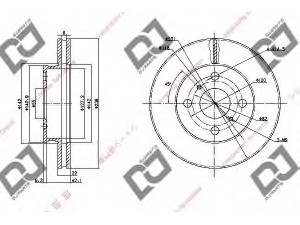 DJ PARTS BD1094 stabdžių diskas 
 Dviratė transporto priemonės -> Stabdžių sistema -> Stabdžių diskai / priedai
43512-12350, 43512-12360, 43512-12580